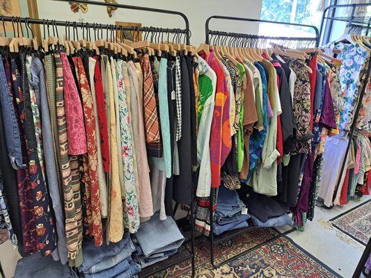 Vintage skirts, dresses & jackets.