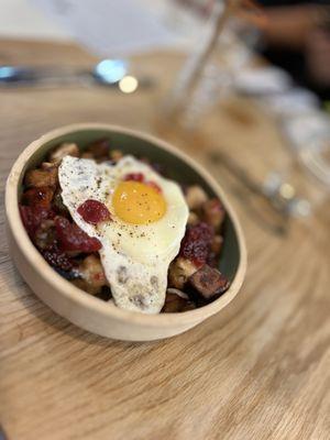 Gobbler hash.  Yummo!