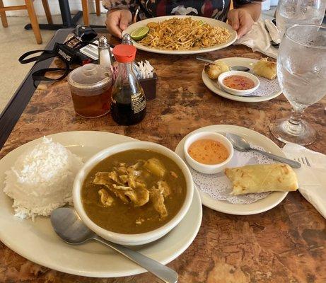 L1. Pad - Thali Lunch Special L15. Massaman Curry Lunch Special A5. Crispy Spring Rolls