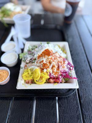 Bowl with olive u chicken and gyro - delicious