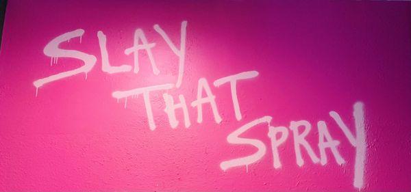 The spray room