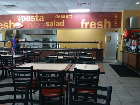 6:02 pm, only 5 people dining in.