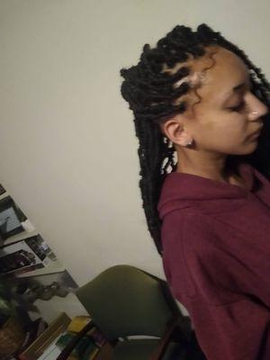 Blessing professional African hair braiding