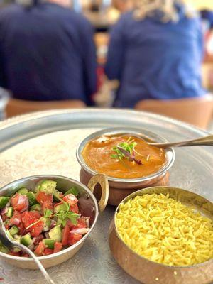 Nirvana Curry, Kachumber, Rice