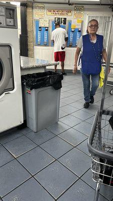 Be aware of this lady. Don't even think about asking for help with a not machine not working or taking your money.