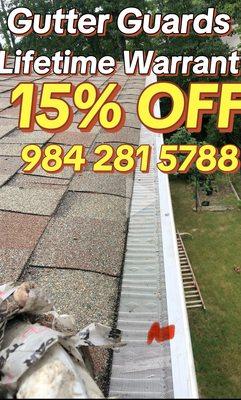 Stop cleaning your gutters let us help you with our gutter guard installation