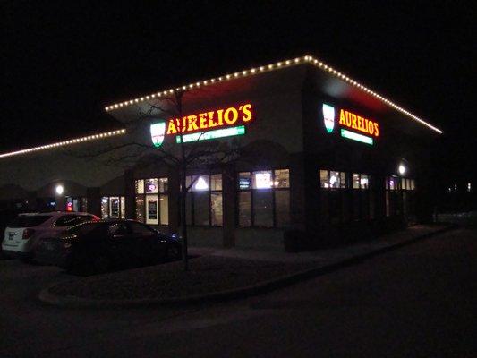 Front of the restaurant, view looking northwest.