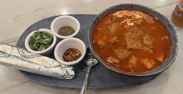 Menudo (one of the specials for today) - $13