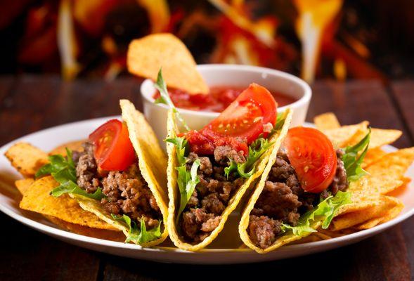 Our delicious Tacos! One of the most popular Mexican dishes.