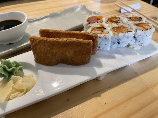 Inari Nigiri and Dynamite Roll