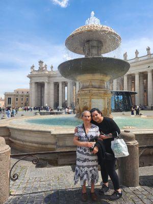 Fountain in the Vatican city