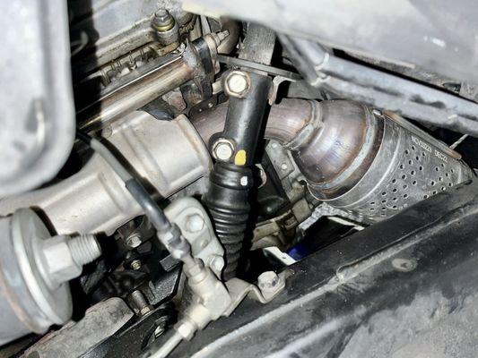 Lexus GX470 exhaust manifold replaced. The infamous ticking noise is now gone!
