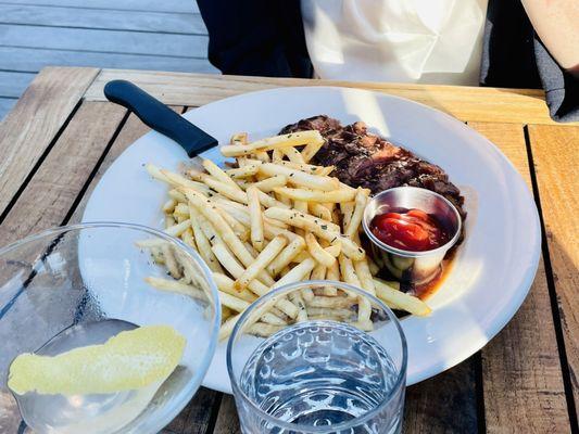 Steak Frites with Shoestring Fries