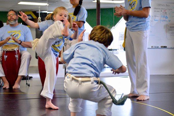 Capoeira is about courage and confidence