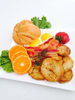 Mmmmm! Croissant, Egg and Cheese with Bacon!
