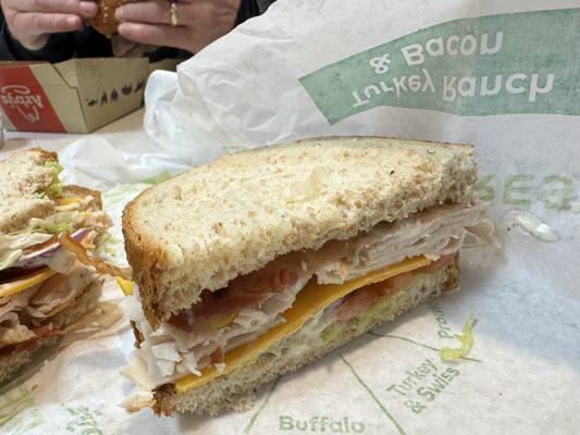 Roast Turkey Ranch & Bacon Sandwich