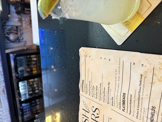 Delicious skinny margarita. Lots of different tequilas