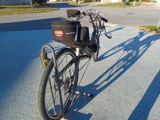 My Challenge Fujin SLII,
I really miss being driving distance from RBR, but I like The Villages, Florida weather for cycling.