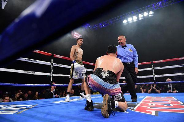 Robert "Tito" Manzanarez dropping Hector Tanajara