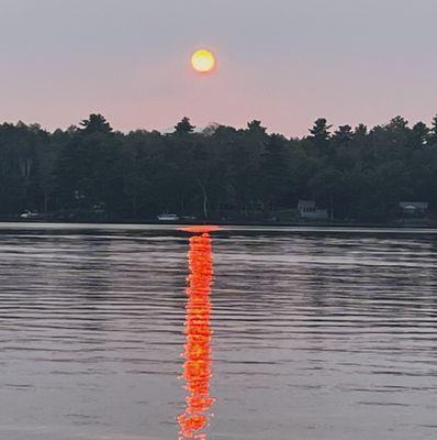 One of the stunning sunsets