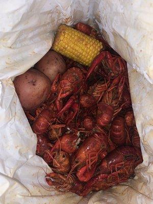 Cooked nicely and spice level is on point not too spicy and not bland.