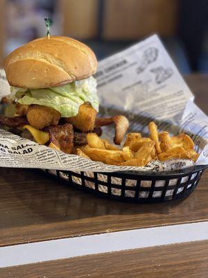 Bacon Cheeseball Burger