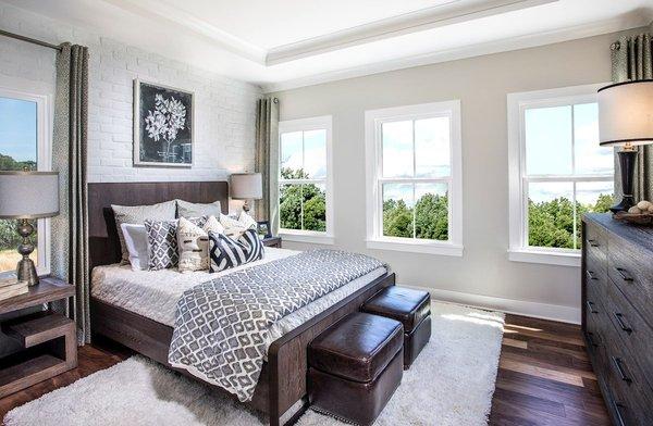 Brick wall accent? What a great weekend project and doesn't have to be something that is already in your dream home!