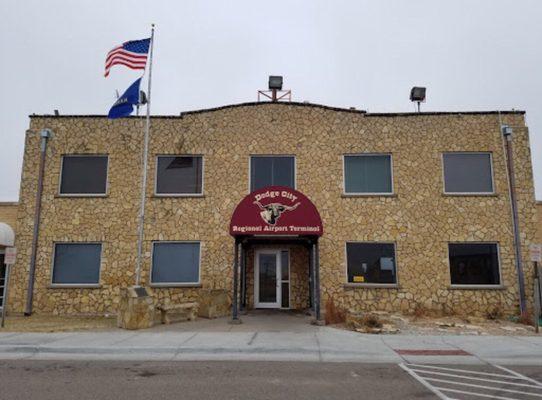 The front of the airport