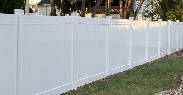 White Vinyl Fence