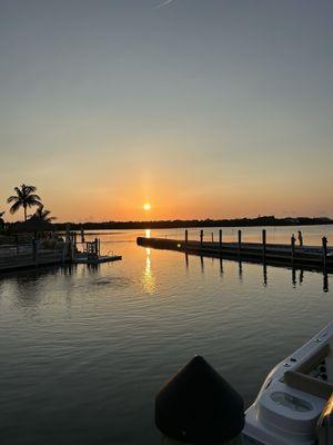 Marina at sunset