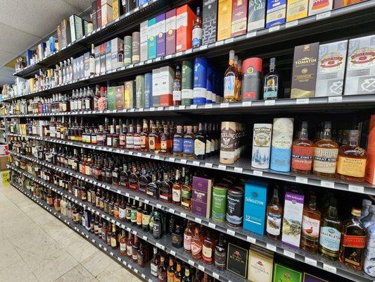 Impressive selection of alcohol