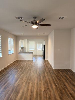 Re-painted home in same color for my client to get ready for selling.