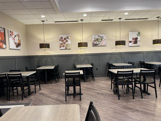 Reservable room with folding walls to separate from the rest of The Mezz