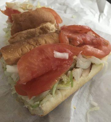 Turkey hoagie
