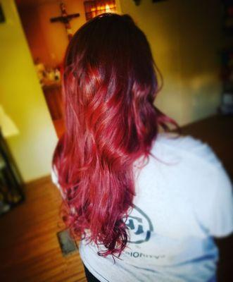 Kimberly Moreno does hair