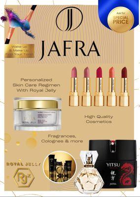 Jafra cosmetics and skin care available
