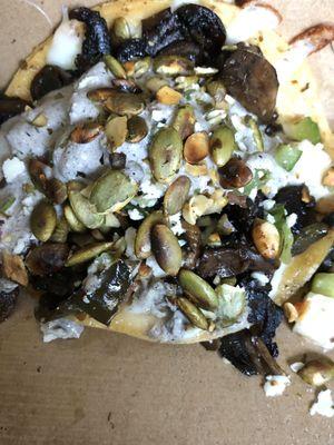 Mushroom Tacos With roasted Pepitas, Queso Fresco, a delicious Crema Sauce & a Salasa Fresca. Absolutely phenomenal b