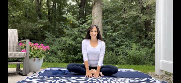 Beginner-friendly yoga for women 40+. Join me on YouTube @candaceleeyoga.