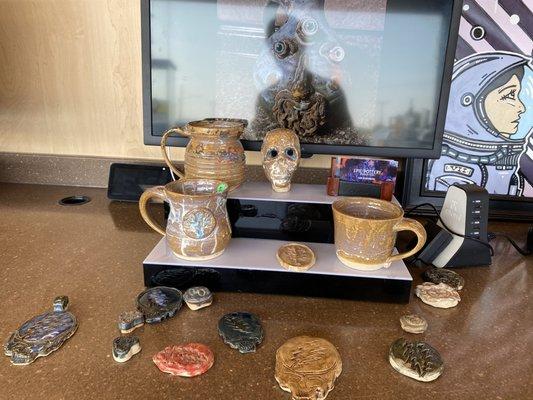 Local ceramics display