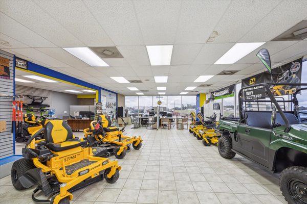 Quality brand mowers and utility vehicles.