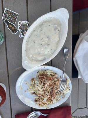 Kid's biscuits and gravy. My granddaughter said one of the best she's had.