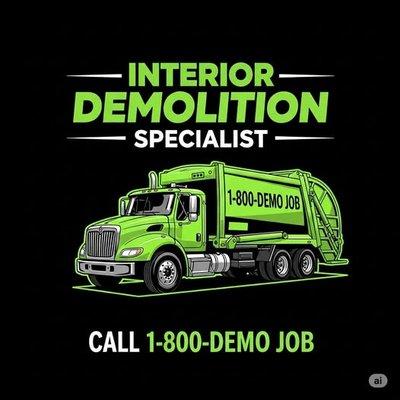 DEMOLITION COMPANY EST. 1984 OUR 40TH YEAR REFERRALS UPON REQUEST. FULLY INSURED, BUILT OUR REPUTATION ON SAFE, CLEAN AFFORDABLE WORK CALL O
