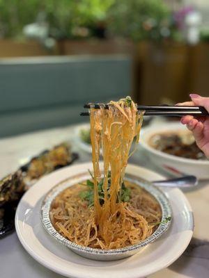 Foiled Enoki Mushrooms