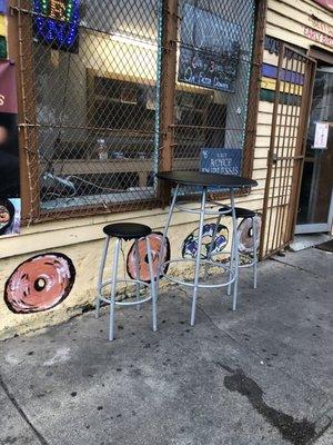 Outdoor seating area