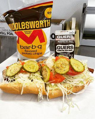 Get a bag of your favorite Middlesworth chip and Guers product with your sub at Charlie's!