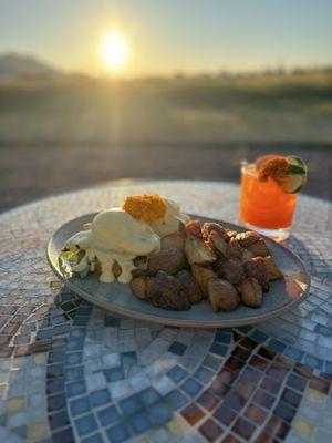 Bacon Croissant Benedict