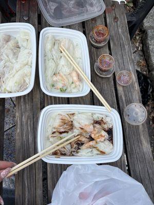 Shrimp and pork rice rolls