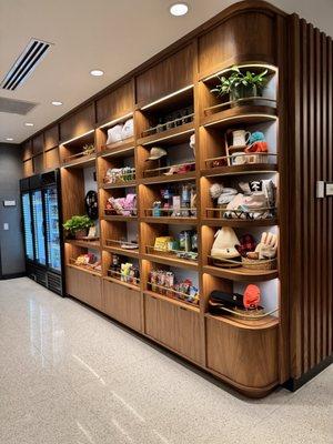 Lobby market (they have the hotel robes for purchase here!)