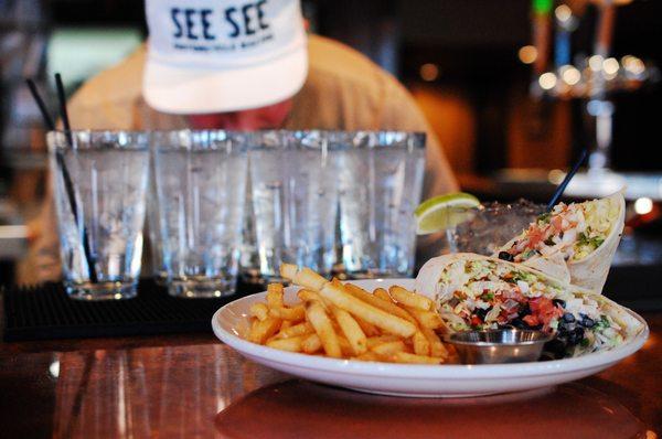 Southwestern Wrap & Fries