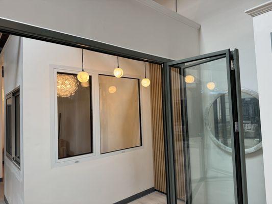 High quality doors and windows, even stone lights